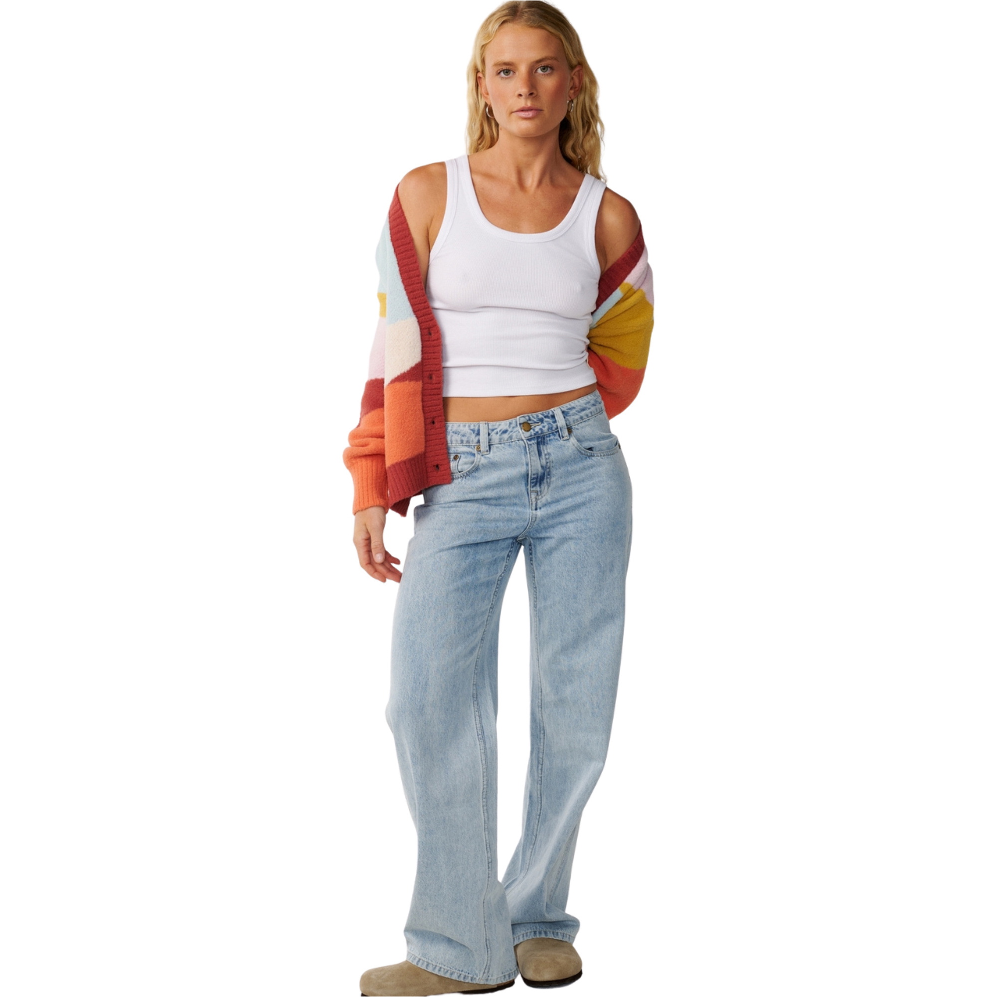 2026 Rip Curl Womens Surf Revival Jacquard Cardigan 03VWKN - Multico